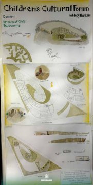 ابداعات معمارية متميزة لطالبات المرحلة الثانية في الامتحان النهائي لمادة التصميم المعماري