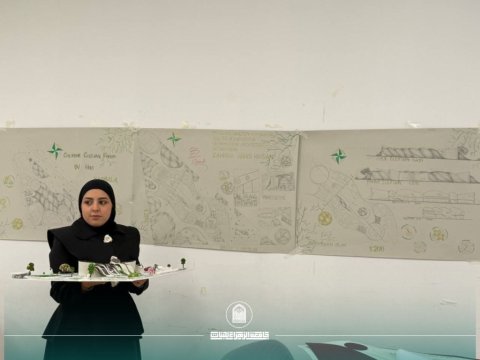 Outstanding architectural creations for second-year female students in the final examination of the Architectural Design course.