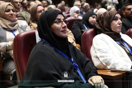 مشاركة وحضور كلية الهندسة وتكنولوجيا المعلومات متمثلة بعميدتها السيدة أ. د. غيداء الملا والكادرين التدريسي والإداري في المؤتمر الدولي التاسع