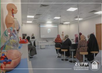 Under the title (How to use the virtual anatomy device), the College of Health and Medical Technologies evaluated a scientific workshop.