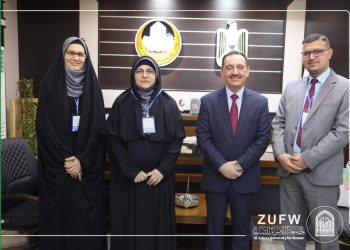 The General Secretariat of the Holy Husseiniya Shrine confirmed (350) titles from various books and sources to the University of Mosul, along with a letter of thanks and appreciation to the President of the University (Professor Qusai Kamal Al-Din Al-Ahmadi).