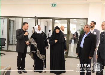 جامعة الزهراء (عليها السلام) للبنات تستقبلُ مستشارة رئيس جمهورية ساحل العاج.