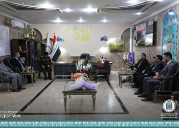 وفد من جامعة الزهراء (عليها السلام) للبنات يقدم التهنئة لجيشنا الباسل وأبطال الشرطة العراقية في عيدهم
