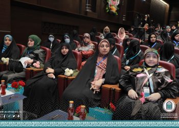 On the occasion marking the birth anniversary of the immaculate and pious Sayyeda Fatima Al-Zahra (peace be upon her), the second Kawthar International Cultural Festival of the Holy Shrine of Al-Hussainia came to an end and concluded its activities and its curriculum for the women’s forum at Al-Zahra University for women,carried under the slogan: “Fatima Zahra(pbuh),a blessing from heaven and manifestation of Kawthar”, on Monday 16/1/2023, at Umm Abiha Hall.