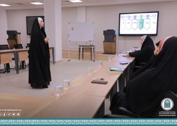 The Department of Arabic Language holds a workshop on the technique of storytelling in creating interesting and interactive lesson plans.