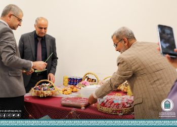 قسم الشؤون الإدارية والمالية يقيم احتفالاً بمناسبة ذكرى ولادة الإمام المهدي (عجل الله فرجه)
