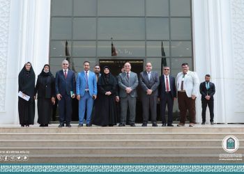Al-Zahraa University for Women receives the honorable Undersecretary for Scientific Research Affairs.