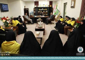 The visit of a delegation from Al-Mustafa University (may God’s prayers be upon him and his family)/Lebanon branch to Al-Zahraa University for Women