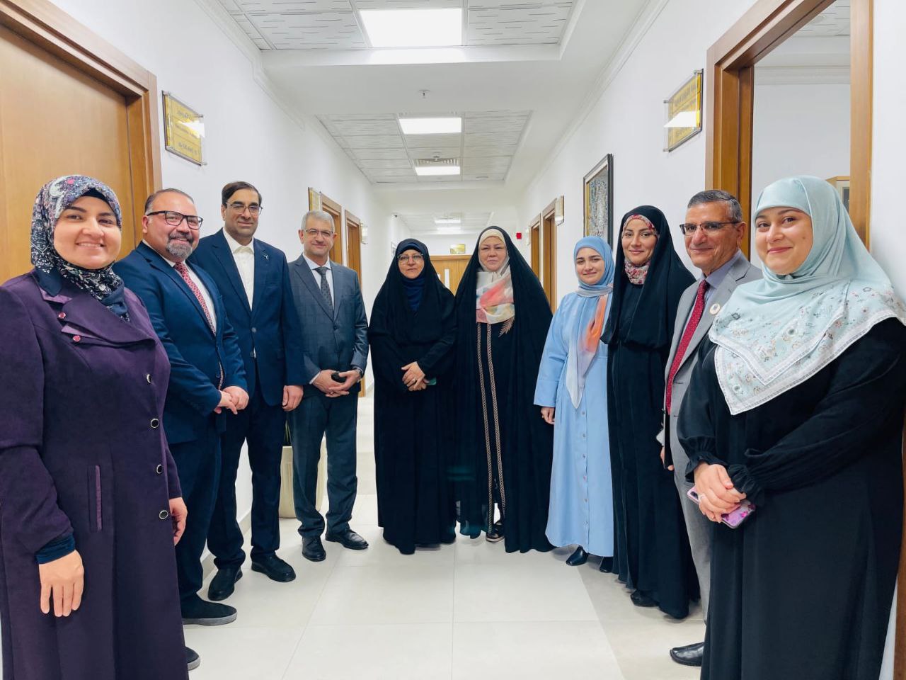 زيارة السيدة رئيسة الجامعة ا. د. زينب الملا السلطاني وأعضاء مجلس الجامعة الموقر لكلية هندسة تكنولوجيا المعلومات