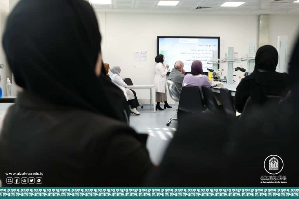 “الأمن والسلامة المختبرية” ورشة علمية تقيمها كلية الصيدلة