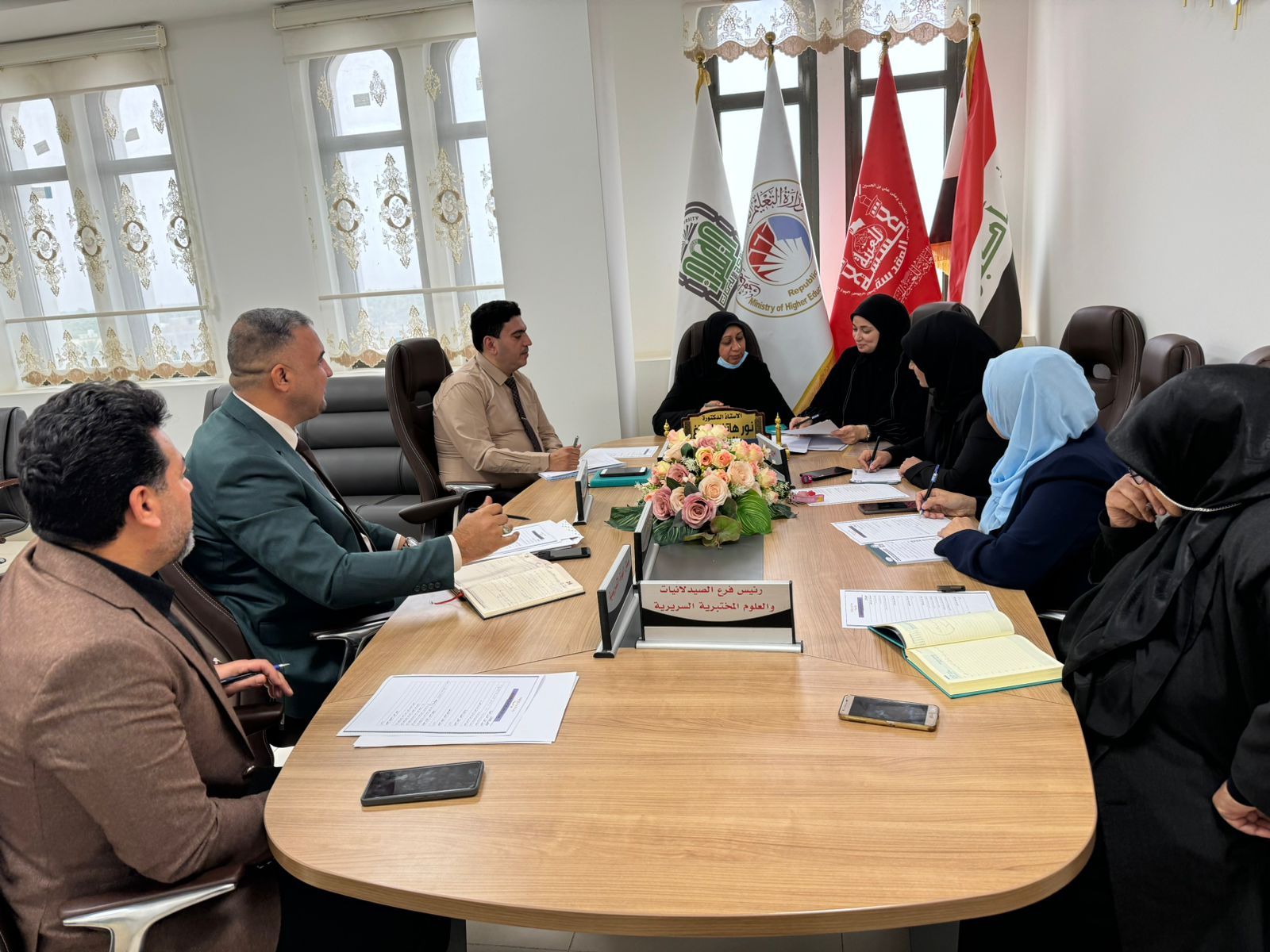 مجلس كلية الصيدلة في جامعة الزهراء (ع) يعقد جلسته الاعتيادية